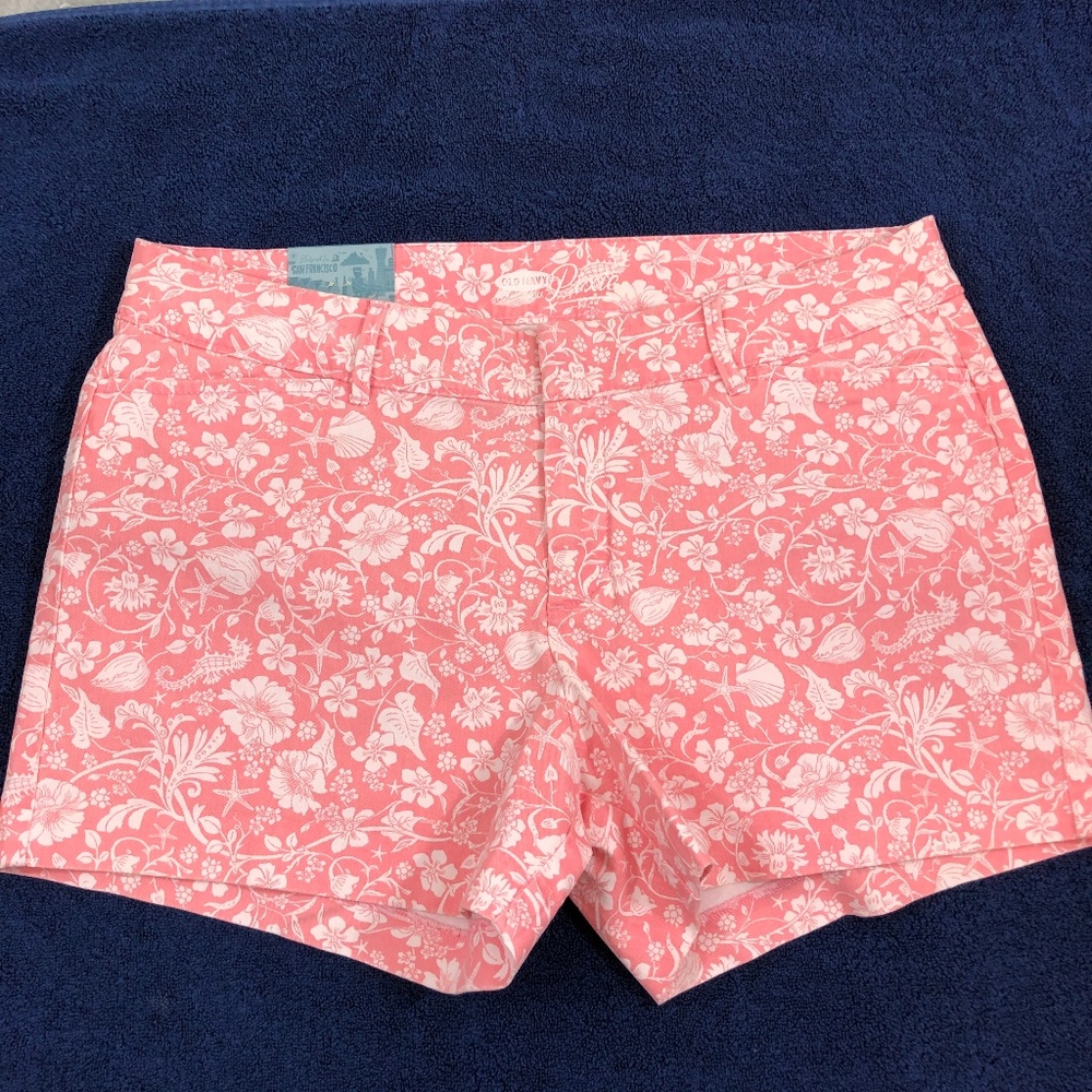NWT Old Navy 'Pixie' Light Pink Twill 3.5" Shorts